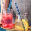 8Pcs Borosilicate Glass Straws Reusable Smoothie Straws Easy To Clean Colored