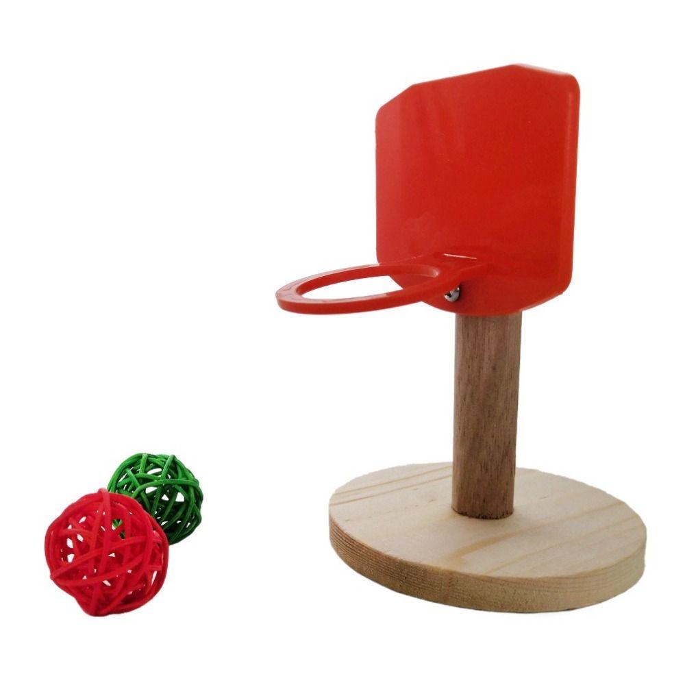 Wood/Plastic Bird Mini Basket Frame Toy For Parrots Parakeet Cockatiels