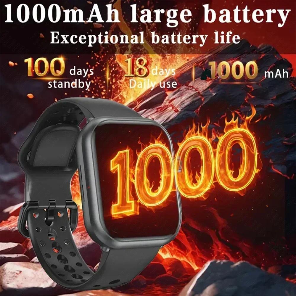 2025 Новые Для Huawei Xiaomi Умные Часы Мужские Женские 1,85-дюймовый HD AMOLED Полноценный Сенсорный Экран IP68 Водонепроницаемые Bluetooth Звонки SmartWatch
