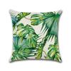 Tropical Plant Cushion Cover Green Leaves Decorative Pillowcase For Sofa Linen Throw Pillow Case Funda De Almohada Poszewka
