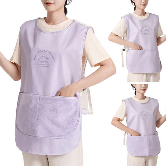 Vest Apron for Women Summer Kitchen Smock Oil Resistant Apron with Pockets Multi-Purpose Waterproof Apron for Cooking BBQ Hosting