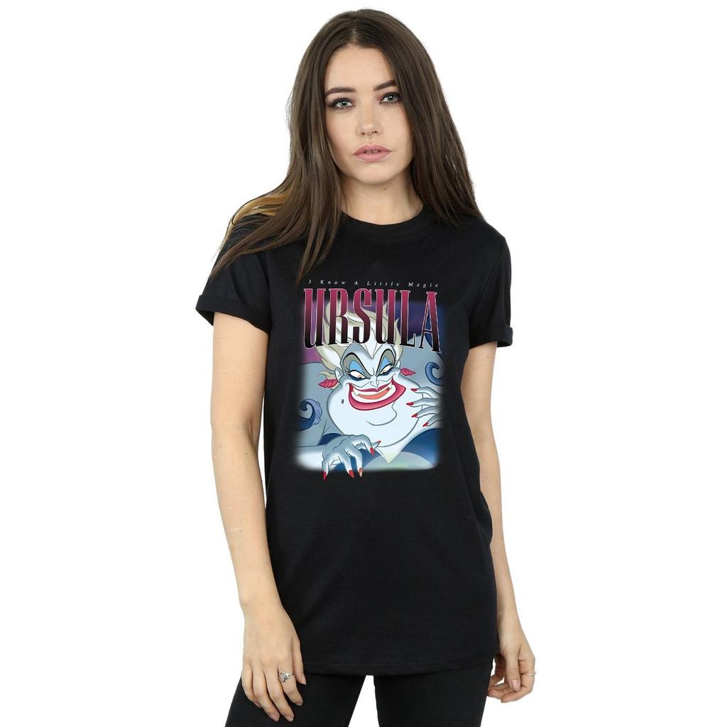The Little Mermaid Womens/Ladies Ursula Montage Cotton Boyfriend T-Shirt