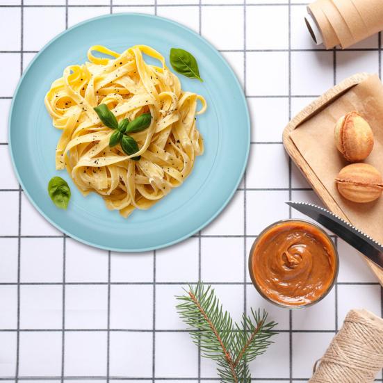 4 шт. легкие небьющиеся тарелки, многоразовые посудомоечная машина, микроволновая печь, безопасные обеденные тарелки, красочные повседневные квадратные круглые тарелки для кухни, кемпинга