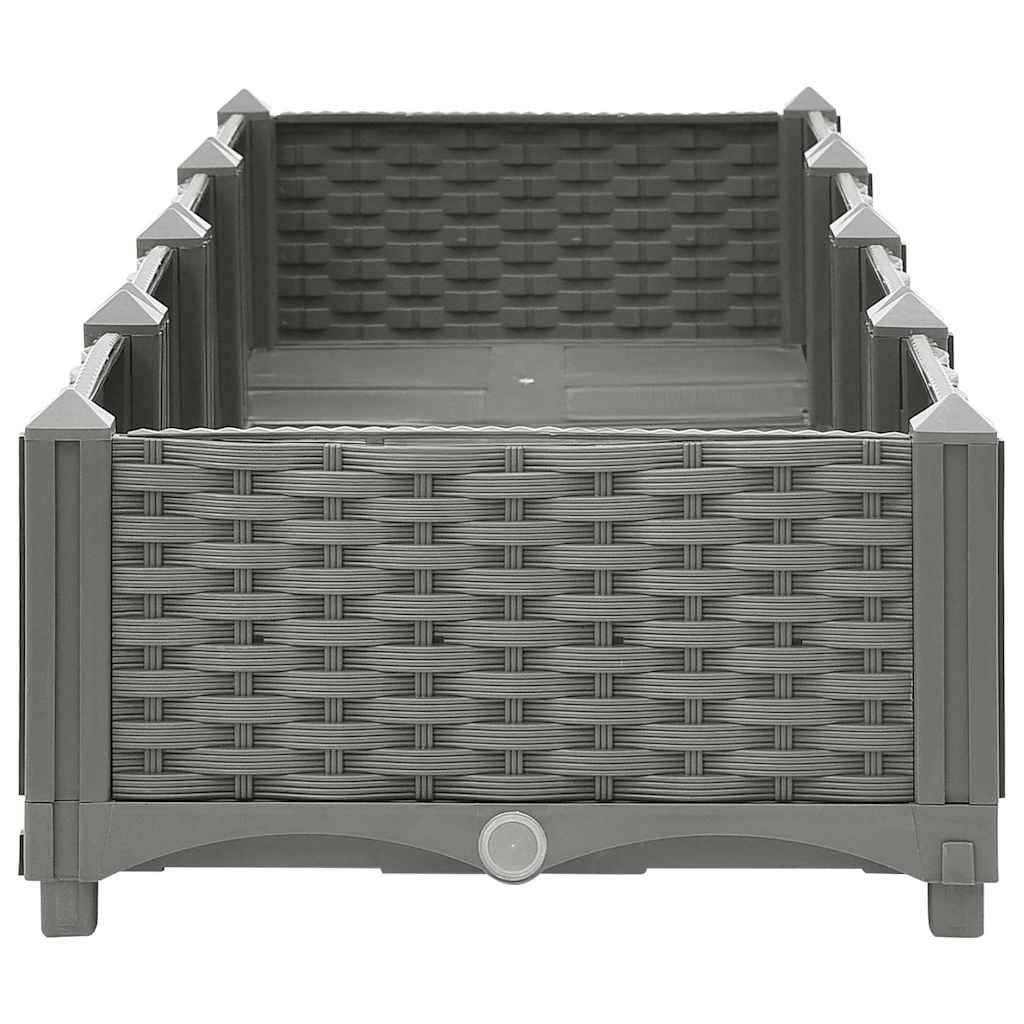 Raised Garden Bed 160 x 40 x 23 cm Polypropylene