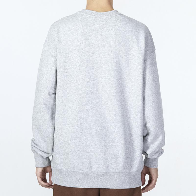Men's PUMA FIT Sweatshirts Men's Gray Crew Neck Moderate Regular