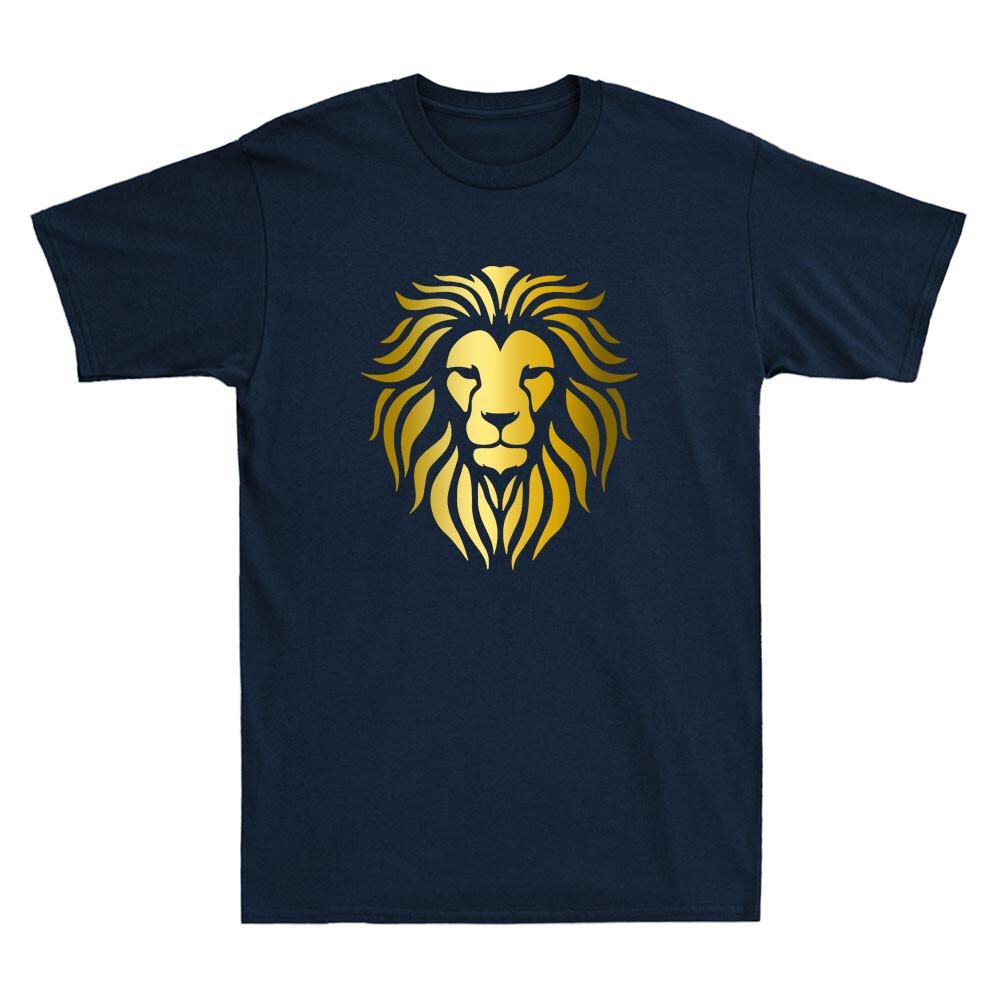 Lion Head Christian Religious God Jesus Golden Printed Novelty Unisex's T-Shirt Tee