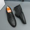 Luxury Men Brogue Leather Shoes Business Oxford For Suit Office Shoes For Work Retro Handmade Dress Shoes Gentleman Dinner Shoes