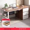 Simple Integrated Computer Desk with Cabinet for Bedroom or Apartment