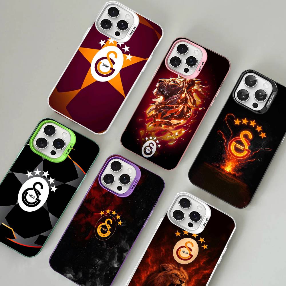 Футбольная команда Галатасарай Цветной Чехол для Телефона Для IPhone 17 16 15 14 13 12 11 Pro Max Plus Pro Корпус