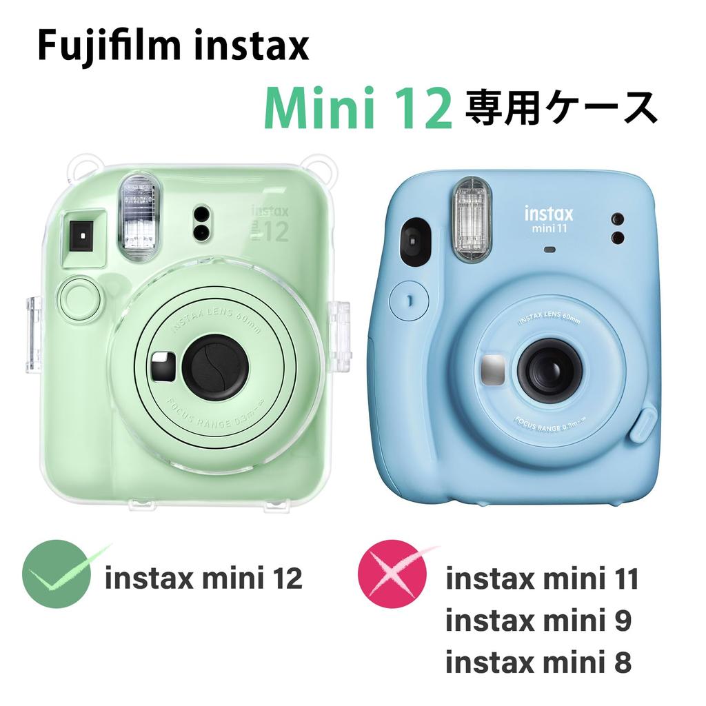 Rieibi Instax Mini 12 Clear Instax Mini 12 Case Instax Cover 12 Fujifilm Instax 12 Case Instax Cover Clear Instax Case 12 Instax Mini 12 Protective