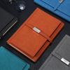 A5 Business Card Holder Notebook with PU Leather Cover and Buckle - Custom Logo Gift Set