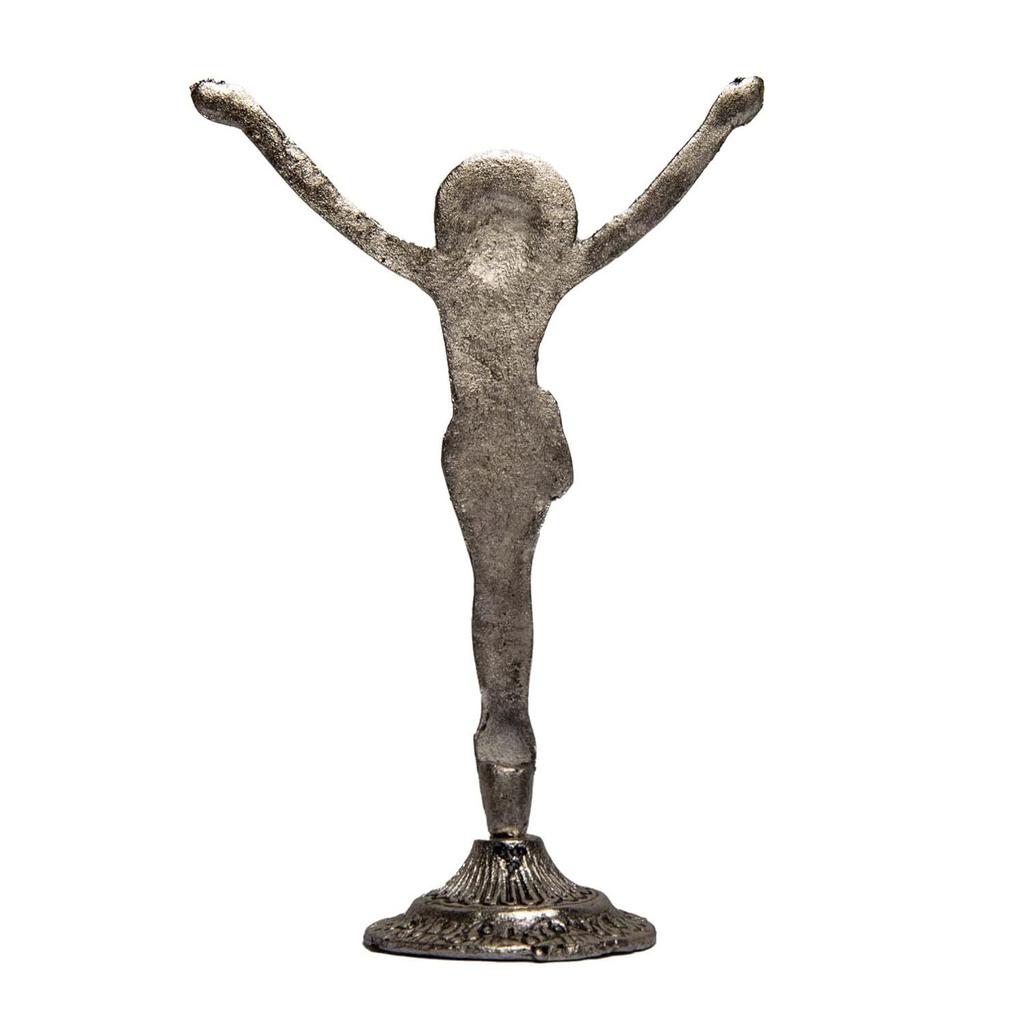 Jesus Statue Religious Status for Gift for Home Decoration Dashboard Jesus Gift Items Metal Statue Gold, Silver & Copper Christmas (Pack of 3)