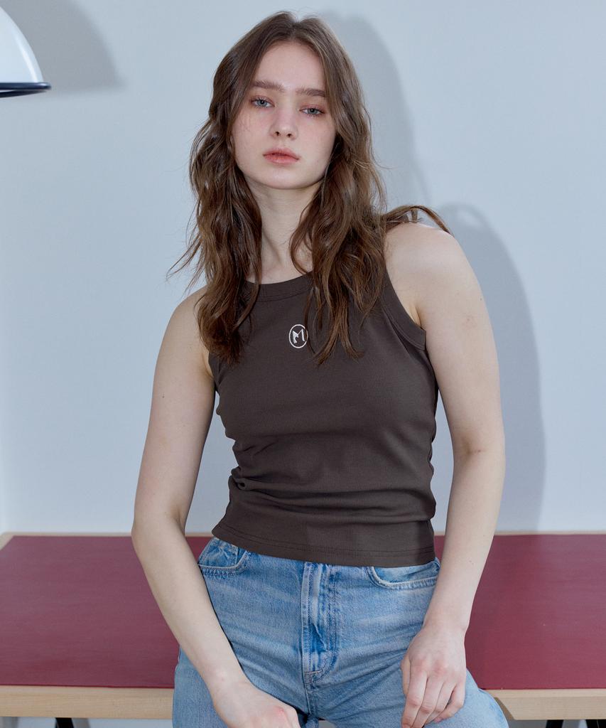 MARROT Symbol Sleeveless Top_Brown