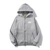 Mens Cotton Hooded Zip-Up Sweatshirt Set With Graphic Print Long Sleeve Sport Outfit Winter