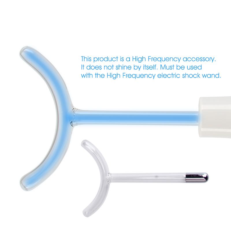 Высокочастотный неоновый аргоновый электрод для лица, насадка для грибовидного электрода, синие трубки, массажер для лица, светильник, устройство для ухода за кожей лица