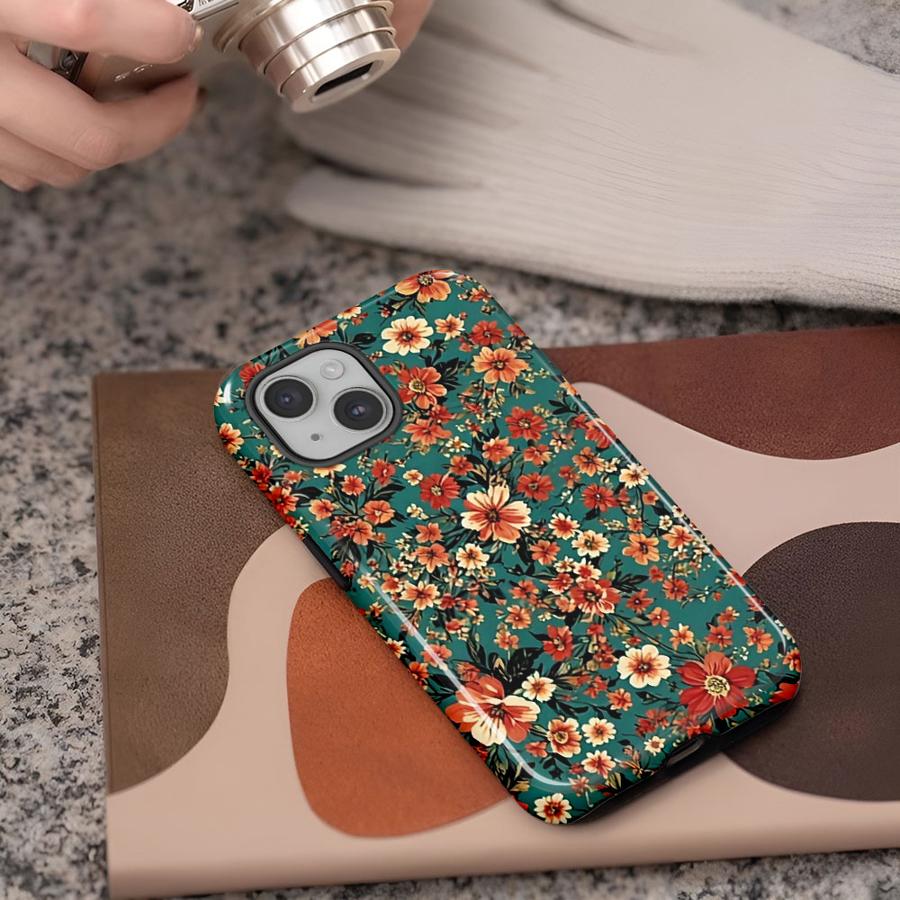 Мягкая обложка Capa Чехол для телефона для Apple iPhone 17 16e 12 14 XS XR 13 15 Plus Pro Max 16 Air 11 Ретро Маленький цветок Мода