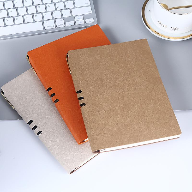A5 Custom Hollow Sheep Leather Soft Notebook with Logo