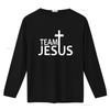 Awesome Team Jesus T Shirt Sizes vintage Washed graphic Slightly homme Breathable Unisex fashion Casual Stylish Versatile