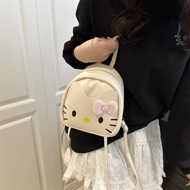 Hello Kitty Trendy Small Backpack With Polyester Lining And Inner Phone Pocket