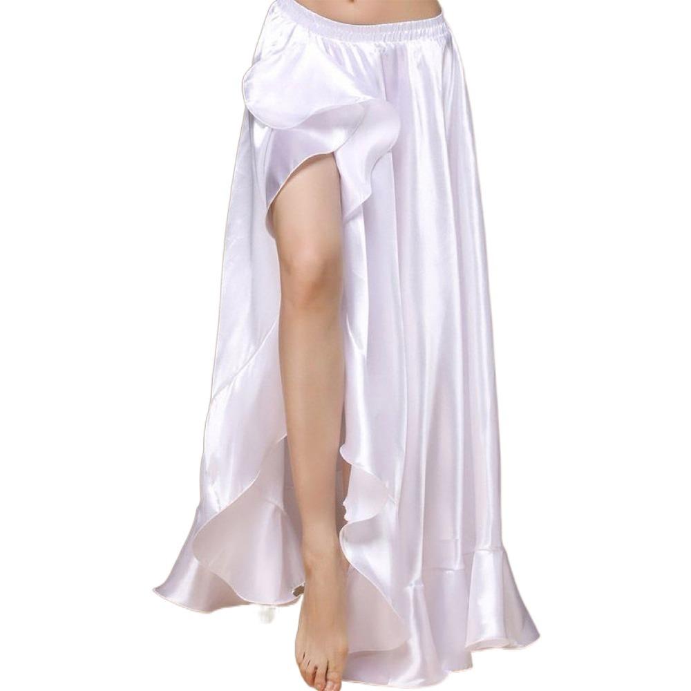 Oriental Spanish Skirt Side Pulling Belly Dance Skirt Show Costumes for Women
