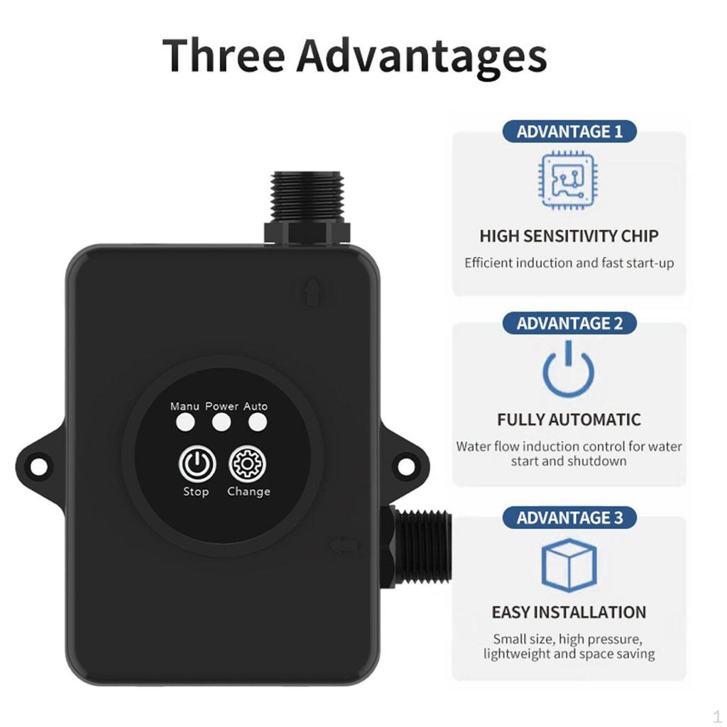 Насос повышения давления воды 24 В с расходом 35 л/мин для ванной и душа