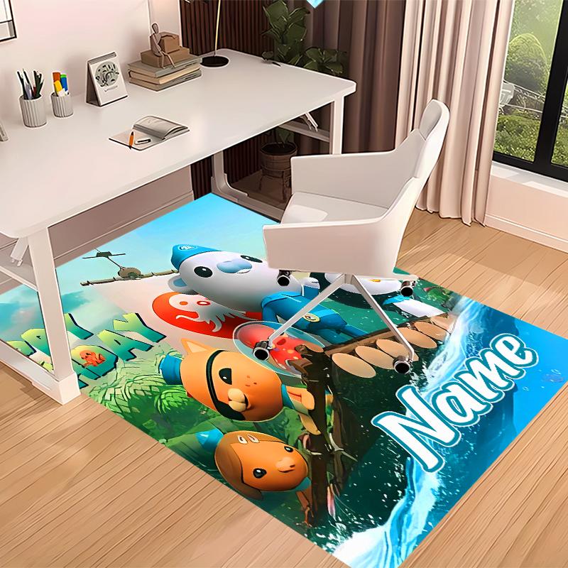 Custom personalization Octonauts Print Area Rug - Soft, Washable Non-Slip Indoor Mat,Living Room,Home&Office Decorative Rug