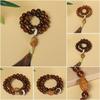 Multi Size Bodhi Root Handheld Bracelet Hand Strung Carved Decor Ethnic Style Loose Pack Decorative Hand String