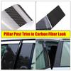 6Pcs for Chrysler 300 2011 2012-2017 2018 2019 2020 2021 Carbon Fiber Look Car Pillar Posts Door Window Stickers Trims Cover