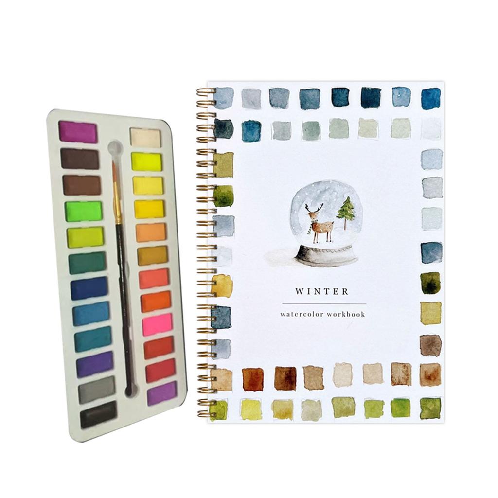 Рабочие тетради по акварели, рабочие тетради по акварели для начинающих, принадлежности для рисования художественных промыслов, акварельные книги для детей, взрослых, подростков