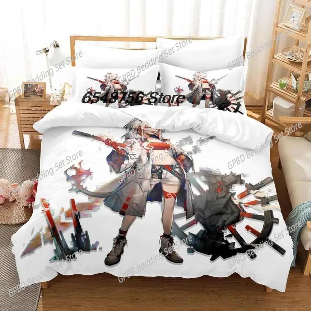 Comforter 3D Printing Game Arknights Bedding Set Bedroom Soft Modern S Comefortable Kids And