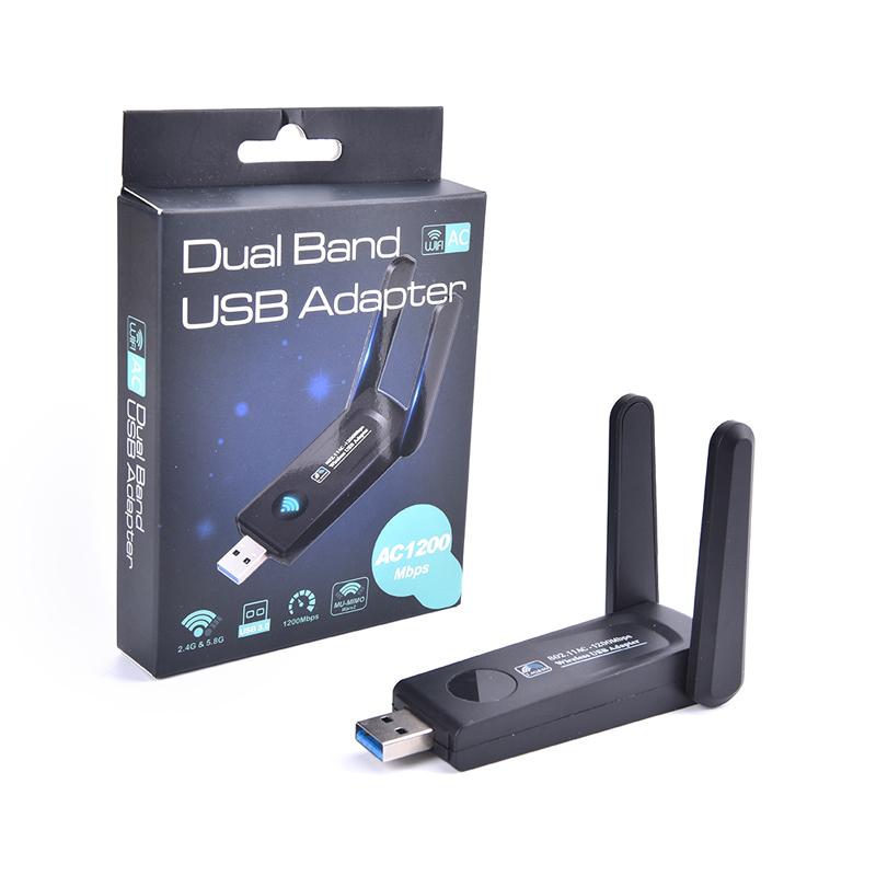 Usb 3.0 1200 Мбит/с Wi-Fi адаптер двухдиапазонный 5 ГГц 2,4 ГГц 802.11Ac Wi-Fi антенна