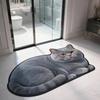 Super Absorbent Simulation Cat Floor Mat Bathroom Carpet  Living Room Tea Table Bedside