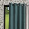 Washed Microfiber Eyelet Curtain 135x250 Cm BOHEME Celadon Blue, by Soleil d'Ocre