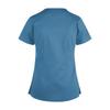 Women's Fashionable V-Neck Short-Sleeved Work Clothes With Drawstrings And Pockets Color Matching  Tops And Protective Clothing
