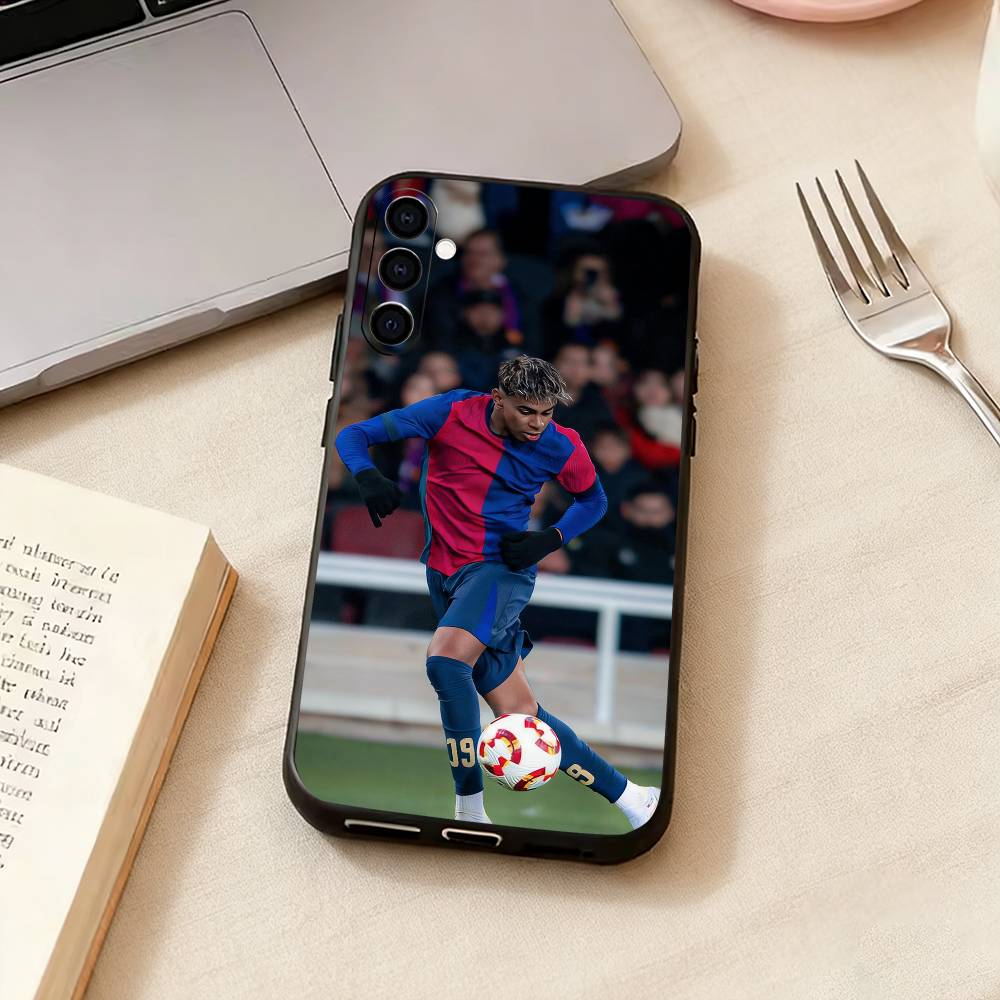 L-Lamine Yamals-s No-o 10 Чехол для телефона Черный Силиконовый Мягкий Для Samsung Galaxy A73,A72,A71,A70,A53,A52,A51