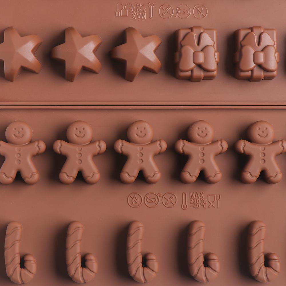 Cookie Shaping Decorating Gingerbread Man Christmas Candy Mould Xmas Chocolate Mold Baking Trays