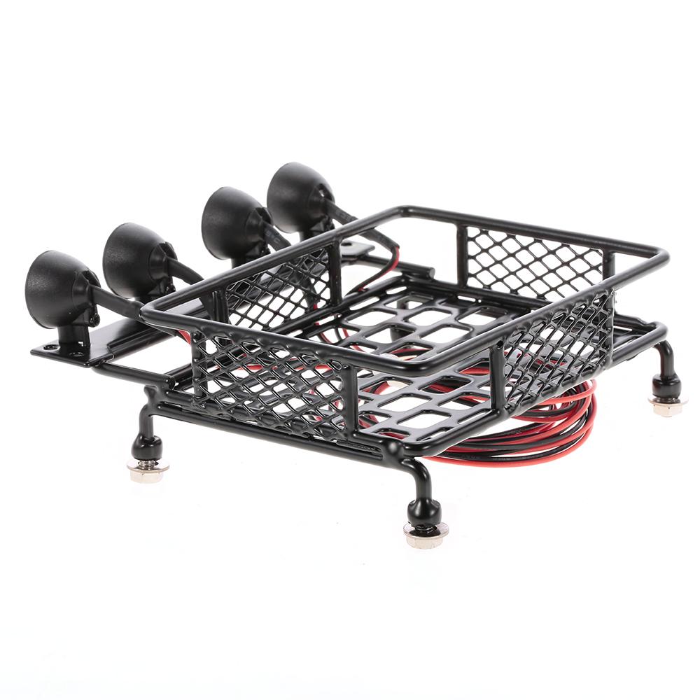 Багажник на крыше со световой балкой для 1/10 RC Crawler Axial SCX10 D90 110 Traxxas TRX-4