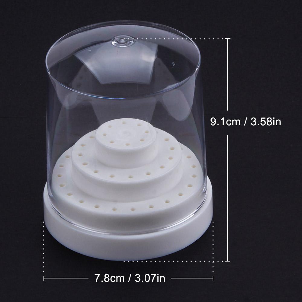 10/14/20/48 отверстий, акриловый держатель для сверл для ногтей, маникюрный фрезерный пустой ящик для хранения, подставка, резак, контейнер, аксессуары для ногтей, инструмент