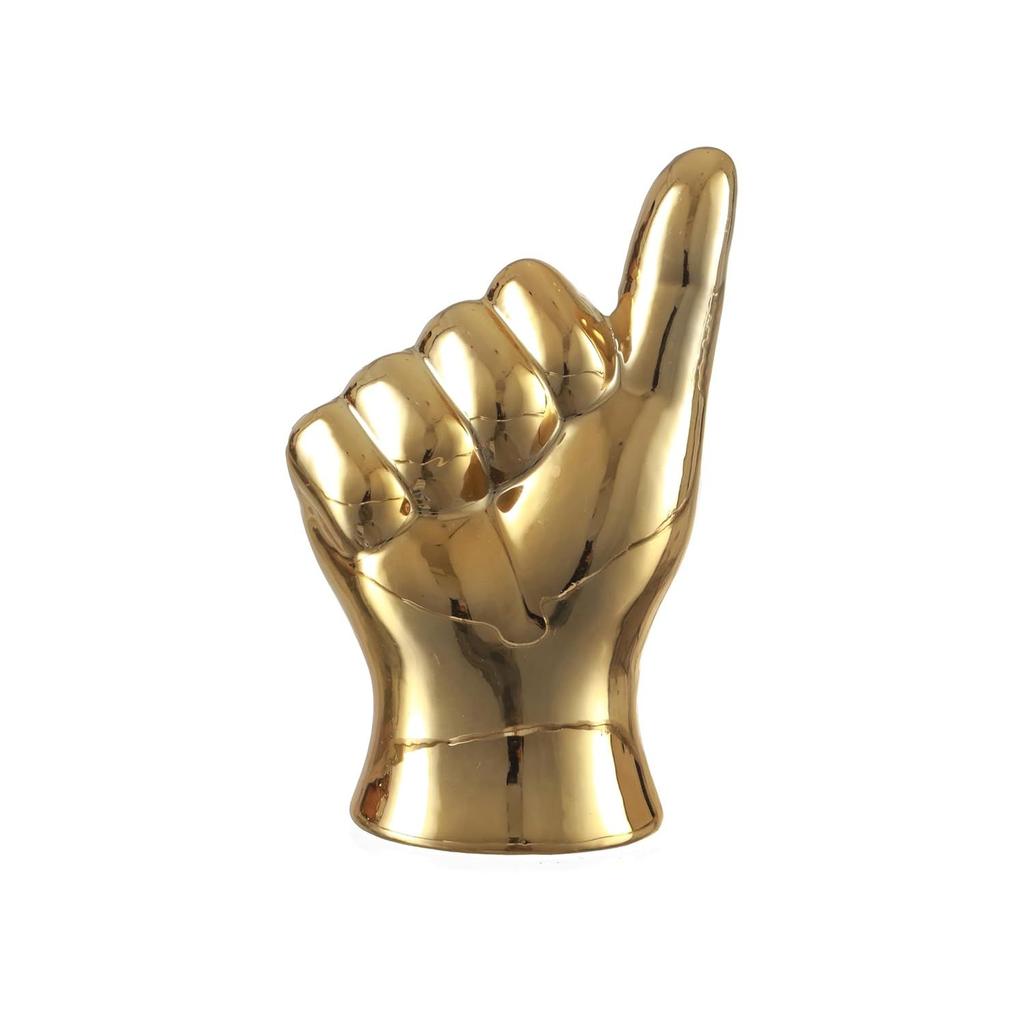 Set Of 3 Hand Sign Fantasy Showpiece Statue Collectible Figurines(Multi,Ceramic)Decorative Items For Home Decor Living Room Bedroom