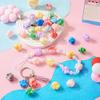 Acrylic 10pcs for Bracelet Necklace Making Materials Bowknot Handmade Beads Mixing Candy Color DIY Jewelry Accessories Pendants Flower Cat Paw