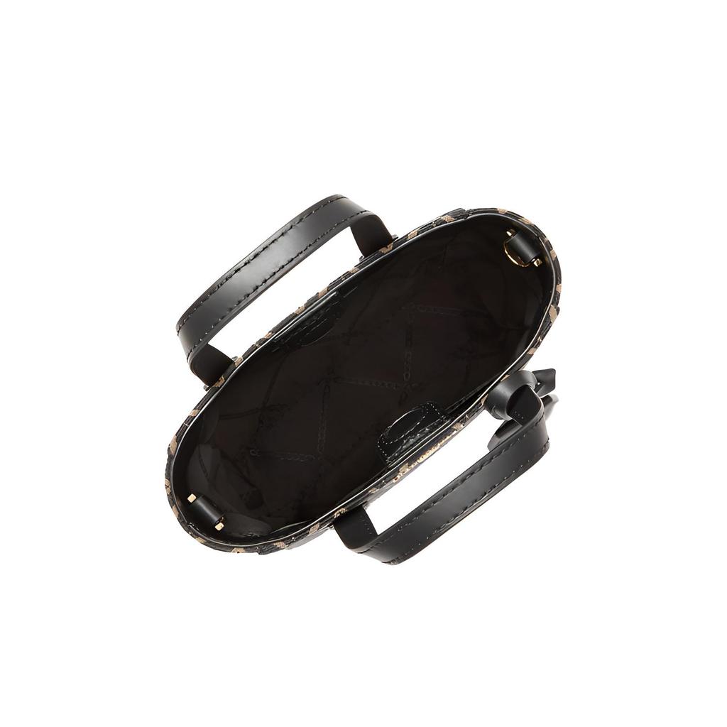 Новая тканевая сумка MICHAEL KORS Sinclair маленькая женская черная/темно-верблюжья 32F2G5SC0J-293