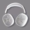 Applicable to Apple AirPods Max headset Bluetooth headset case Cartoon transparent soft case Cute and simple