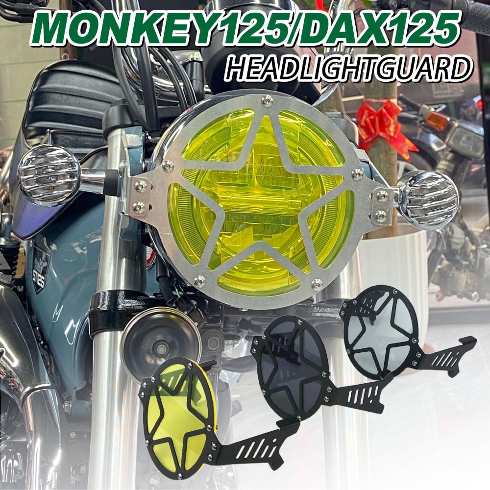 Мистер. Быстрая защита фары (желтый) для Honda Monkey 125/DAX125