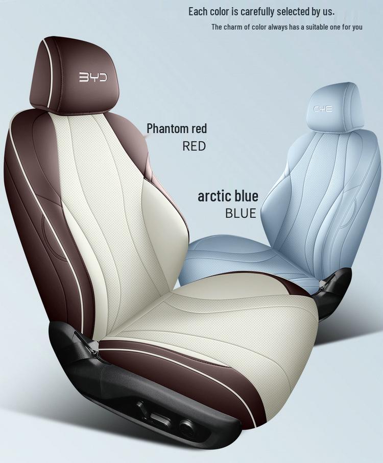 BYD Seal DMI Leather Seat Covers for Five-Seater Cars - Four Seasons Cushions