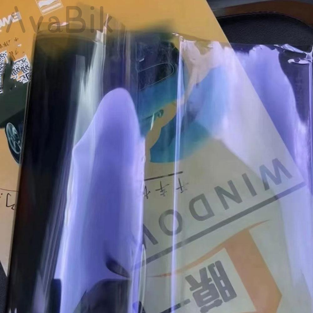 52cm x150/300/600cm Car Side Windshield 81% VLT Purple Glass Tinting Vinyl Solar Chameleon Tint Film Nano Ceramic UV Proof