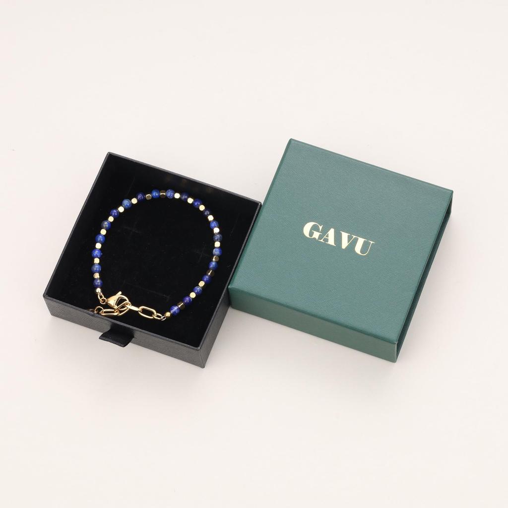 GAVU Men's Lapis Lazuli Birthstone Power Stone Bracelet