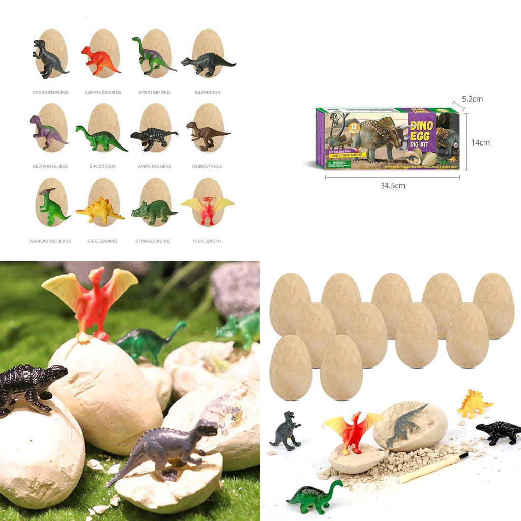 Engaging Dino Egg Dig Up Mining Kit For Educational Stem Projects For Kids Ages 5-8