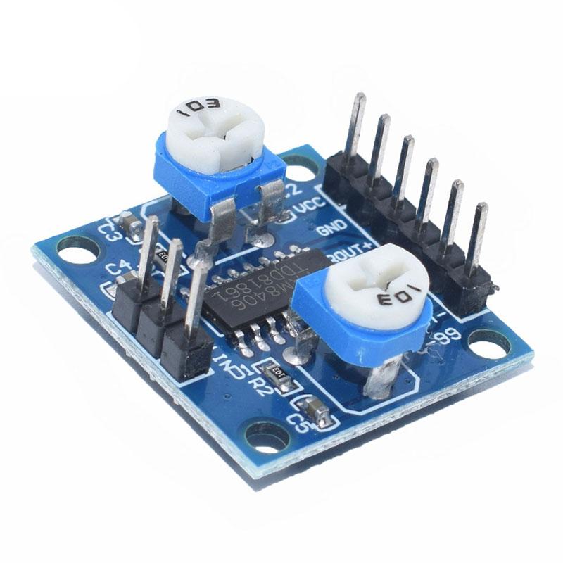 PAM8406 Stereo Digital Amplifier Board 5W×2 DC 2.5-5V USB Powered Class D Audio Module with Independent Left/Right Volume Control