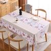 Водонепроницаемая и маслостойкая скатерть из ПВХ, прямоугольная минималистичная скатерть с цветочным рисунком для чая