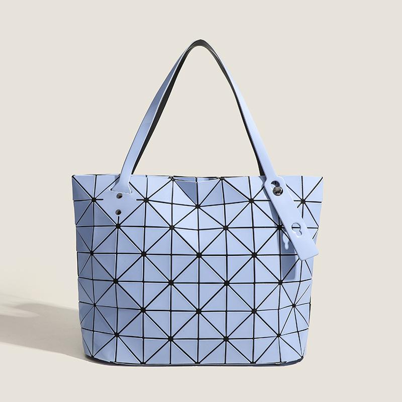 Японская геометрическая сумка-тоут с лоскутным шитьем, сумка через плечо, большая вместимость, оригинальная женская сумка, геометрическая ромбовидная сумка для通勤